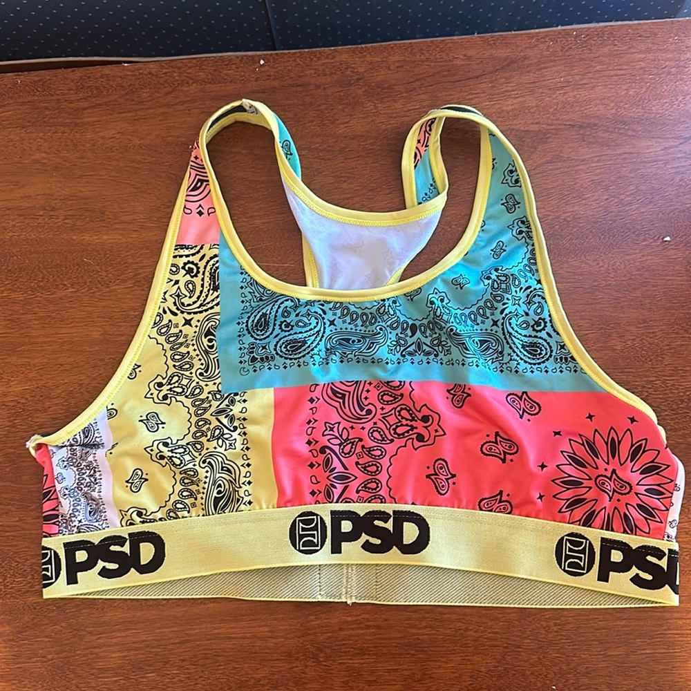 PSD bandana print bralette
